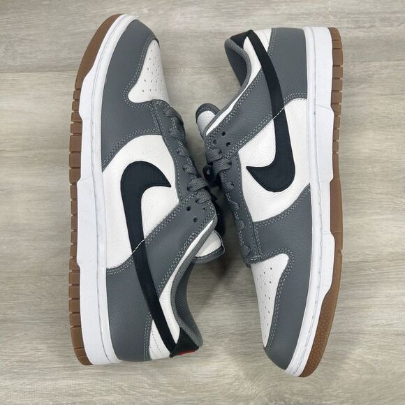 Nike Dunk Low By You Gray White Black Gum Bottom FN0569-900 New Mens Size 8.5 - Picture 8 of 12